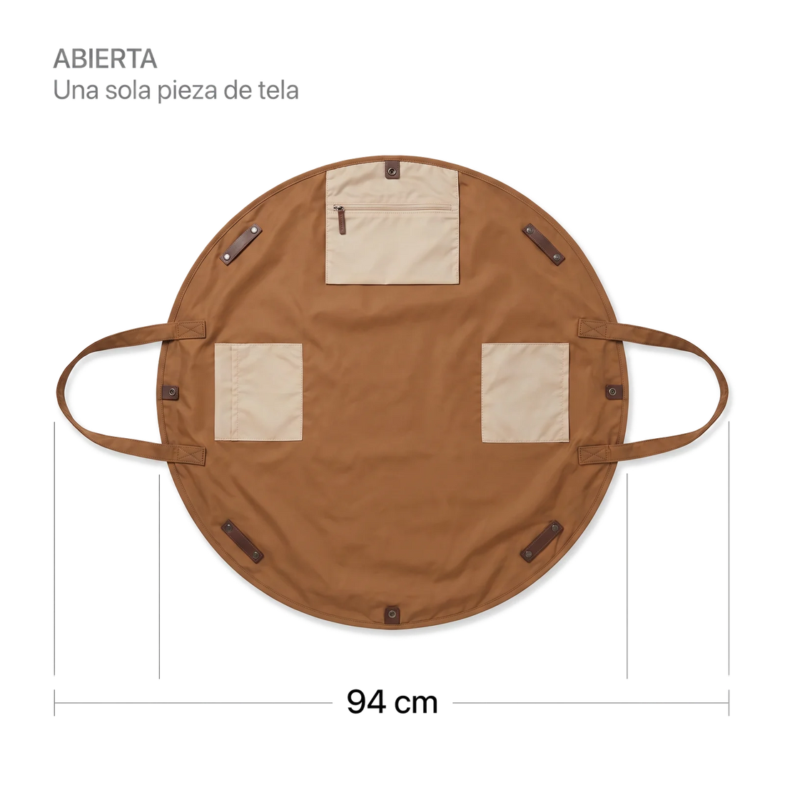 Medidas de la bolsa abierta: 94 cm de diámetro